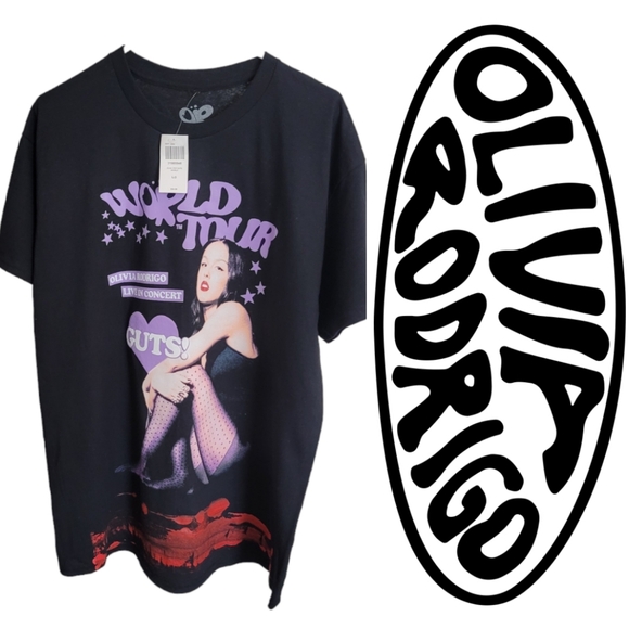 🆕️ Olivia Rodrigo Official Guts Tour Graphic Tee - Picture 7 of 7
